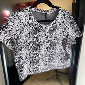 Snakeskin Crop Top